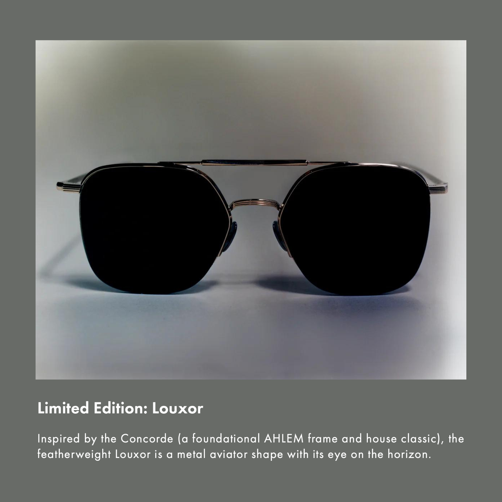 Ahlem Louxor Glasses Ahlem | Louxor | Grey Gold main image 4